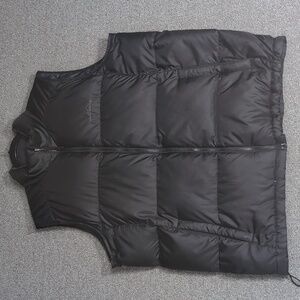 Eddie Bauer Premium Goose Down Puffer Vest Size XL-Tall In Black